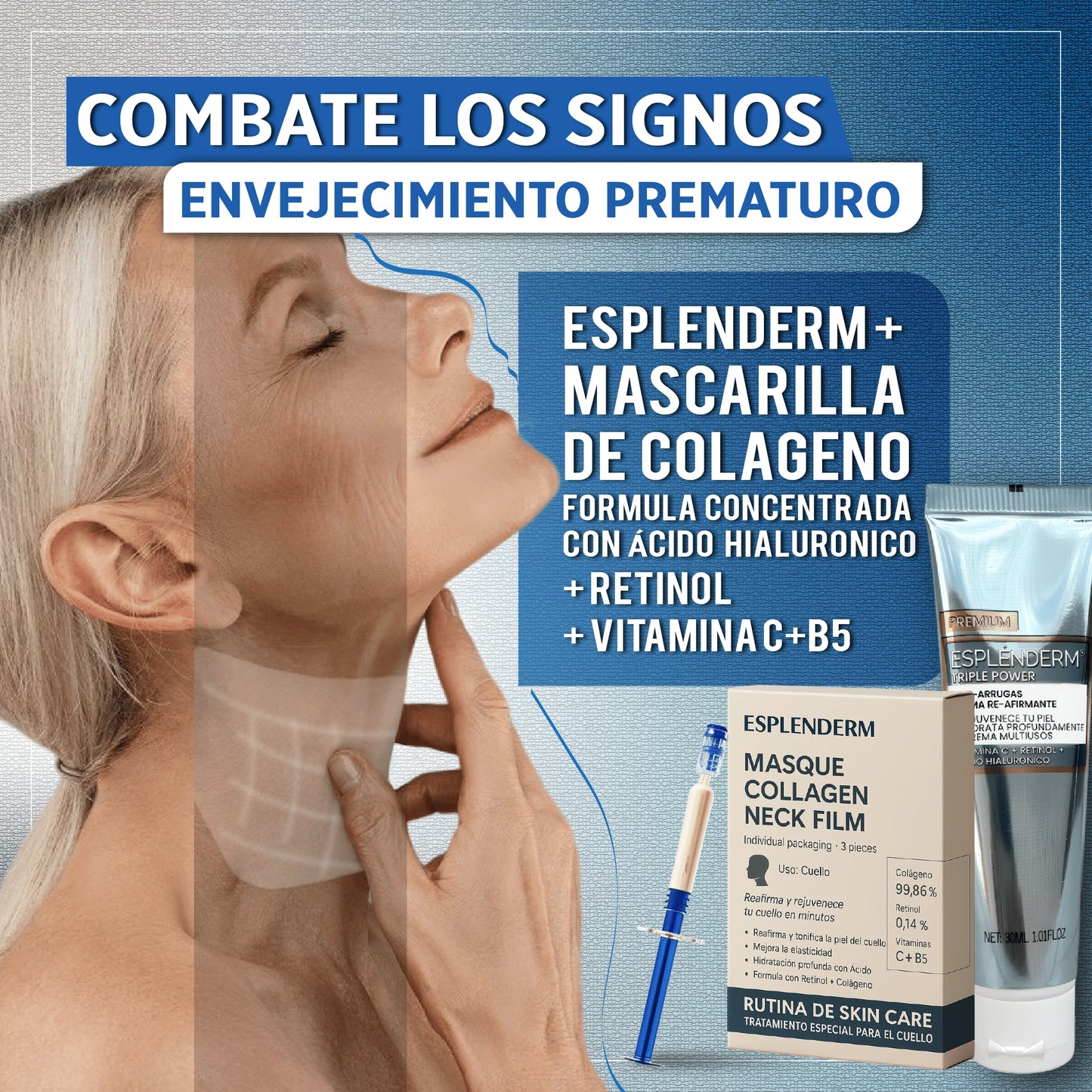 Esplenderm Lifting Universal: Efecto Tensor Inmediato en Piel Flácida | Tratamiento No Quirúrgico